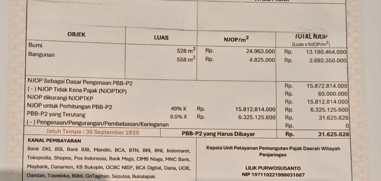 Hot Sale Jual NJOP  Rumah Pantai Mutiara Jakarta Utara