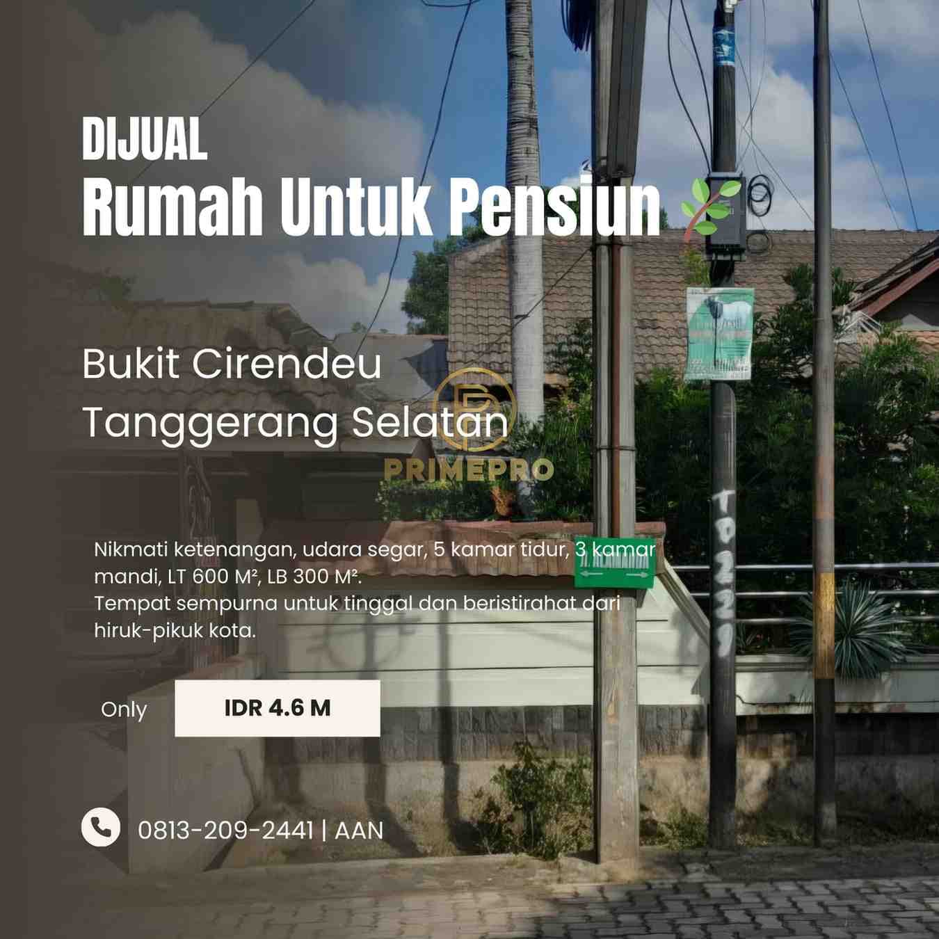 Dijual Rumah Bukit Cirendeu