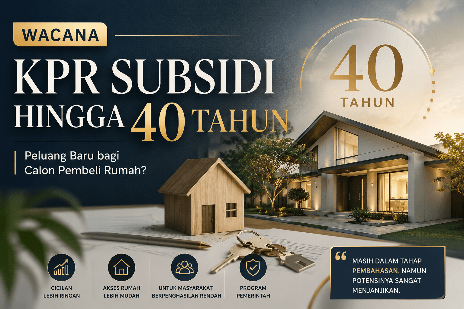 Wacana KPR Subsidi hingga 40 Tahun: Peluang Baru bagi Calon Pembeli Rumah?